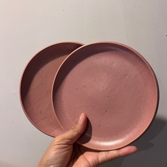 Set of 2 - luvhaus dessert plates / Peach - seconds/samples sale - Picture 1 of 15